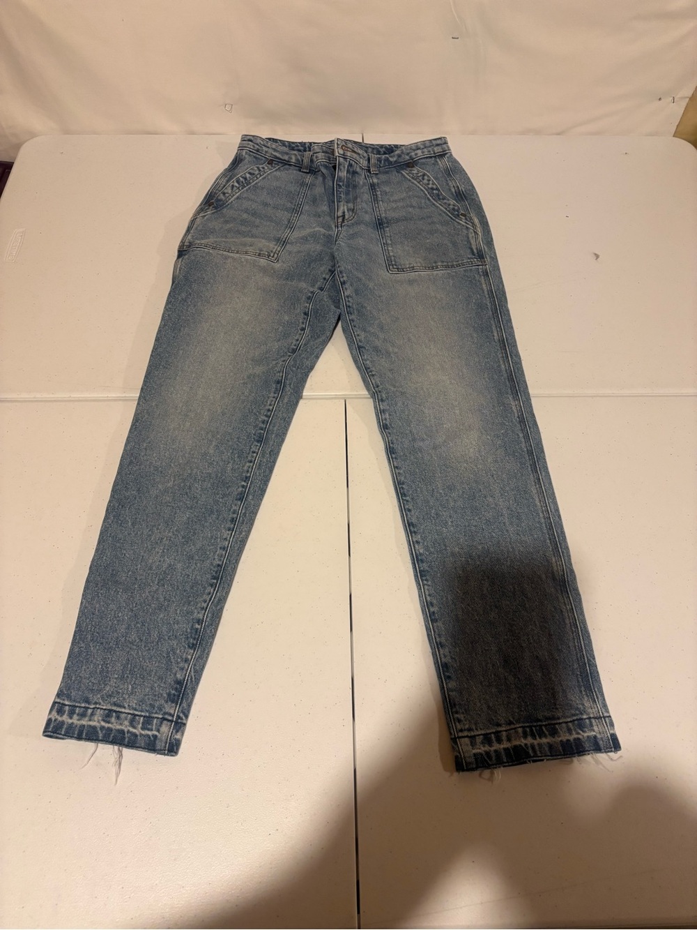 Duluth Trading Co High Rise Slim Straight Leg Jeans Women’s Size 8 Long (30x29)